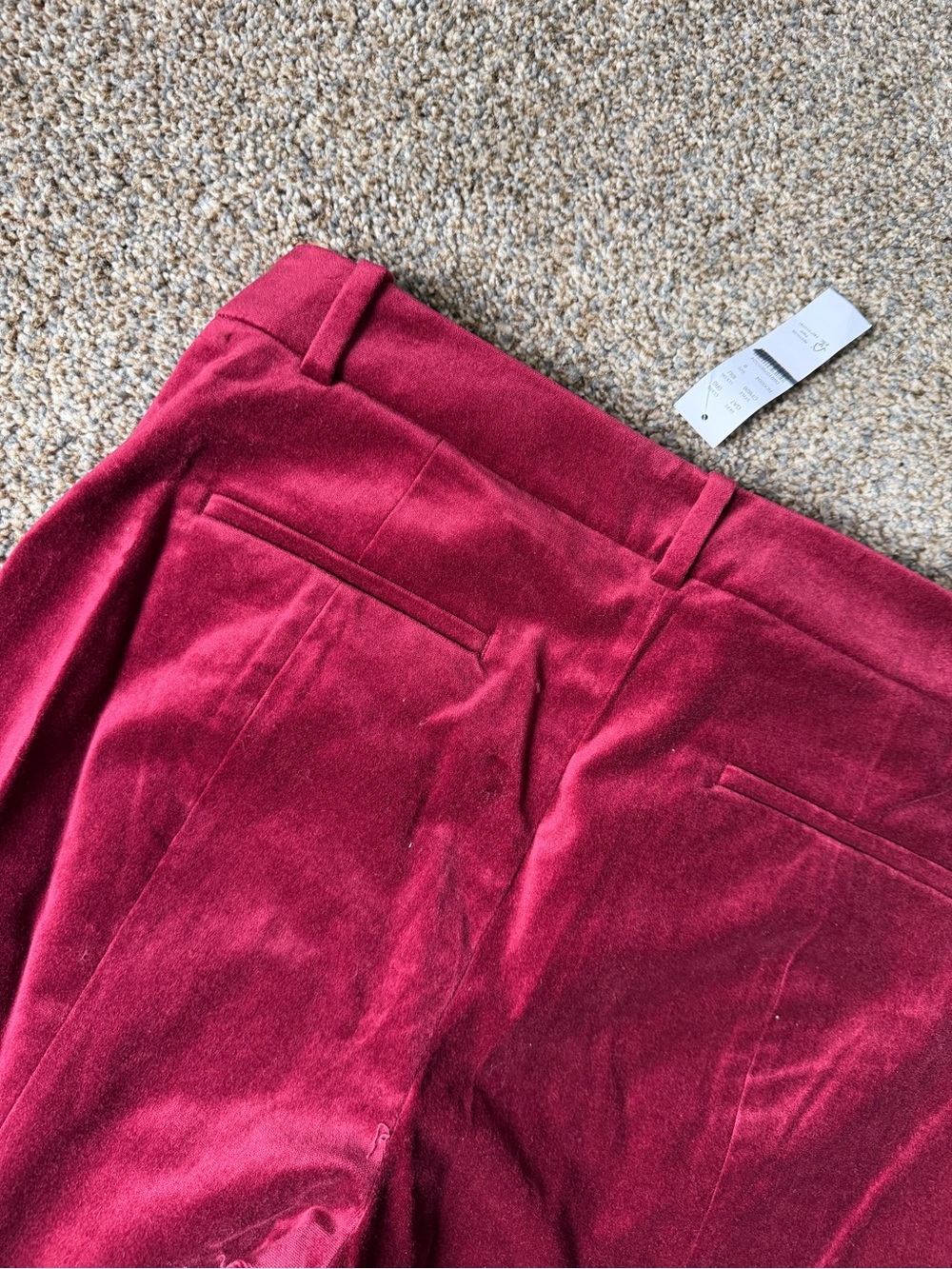 J Crew Stella pant in velvet NWT - Picture 8 of 8